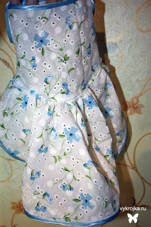 Вязаное платье спицами