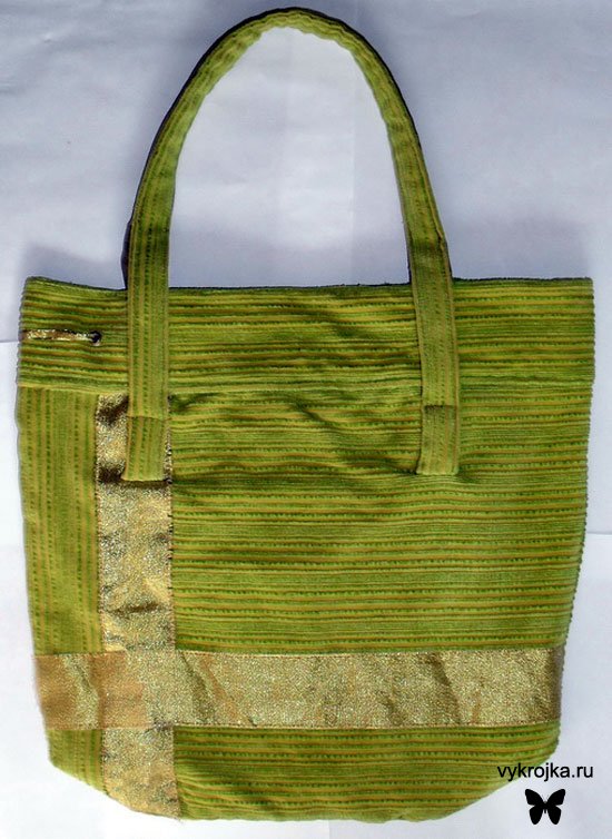 Пляжная сумка своими руками из подручных материалов