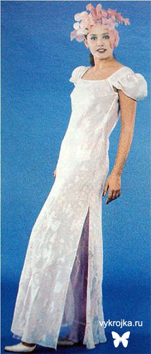 Выкройка платья летнего из струящейся ткани