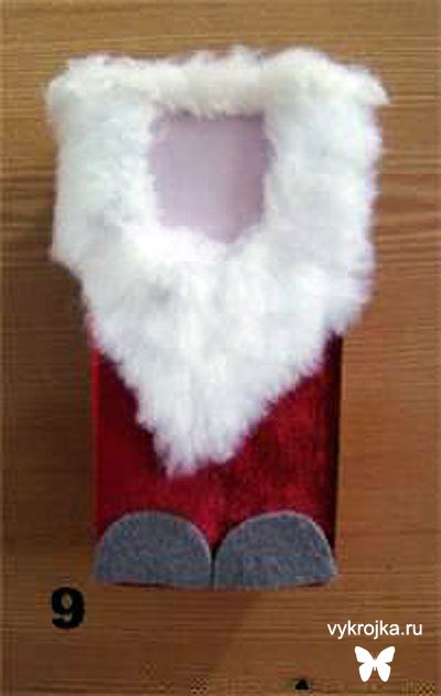 Подарочная новогодняя упаковка - Дед Мороз