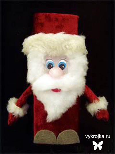 Поделка Дед Мороз. Как сшить Деда Мороза (куклу). Выкройка (шаблон): 8 комментариев